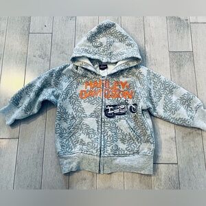 Harley-Davidson Kids Hoodie with Orange Logo
